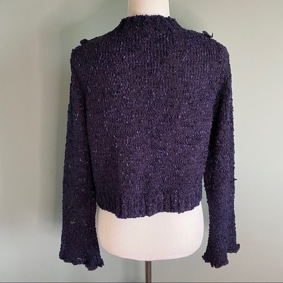 Valenti one button fitted knit cardigan/blazer - Picture 3 of 6